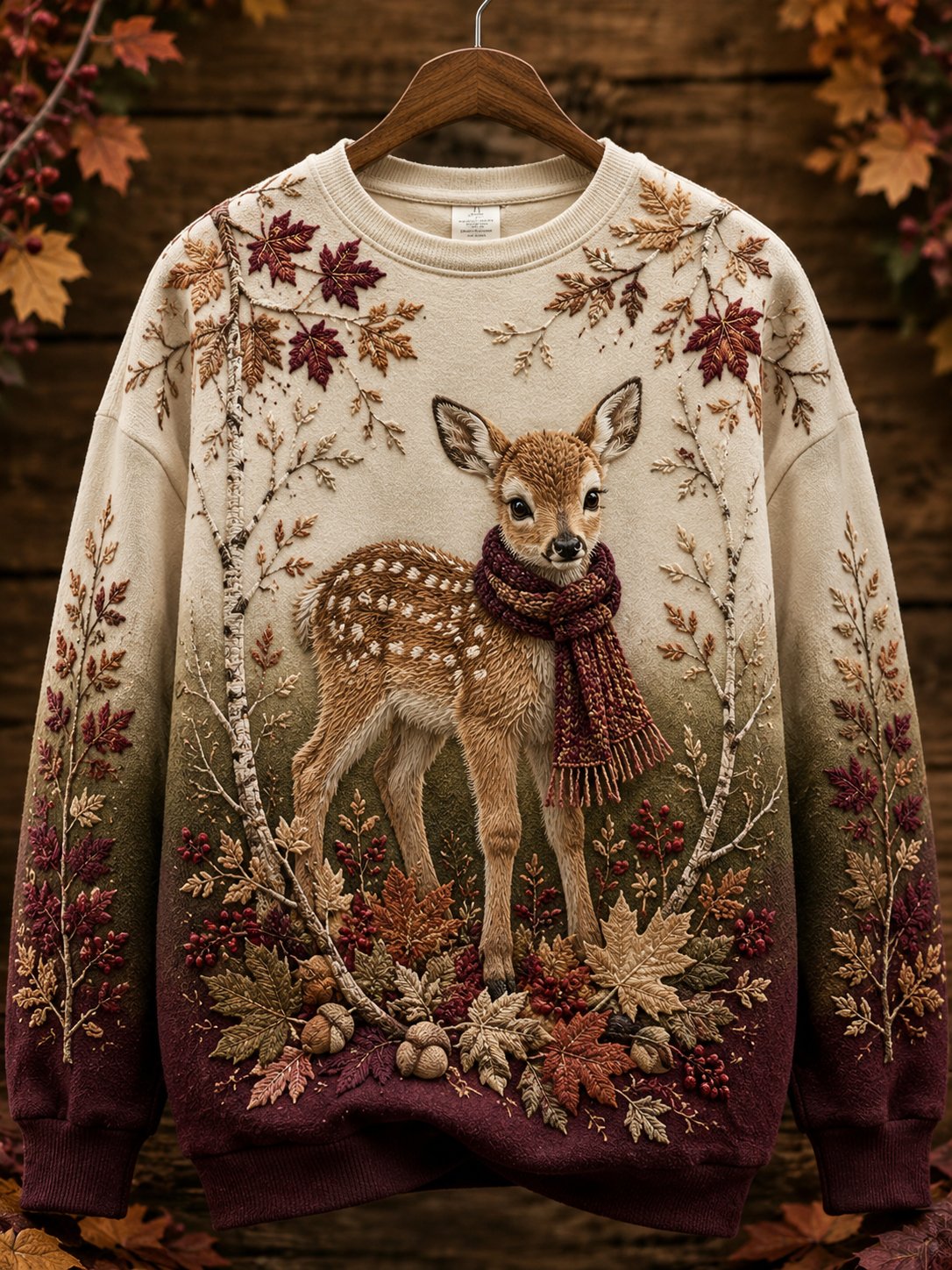 Women's Fall Animal Print Sweatshirt