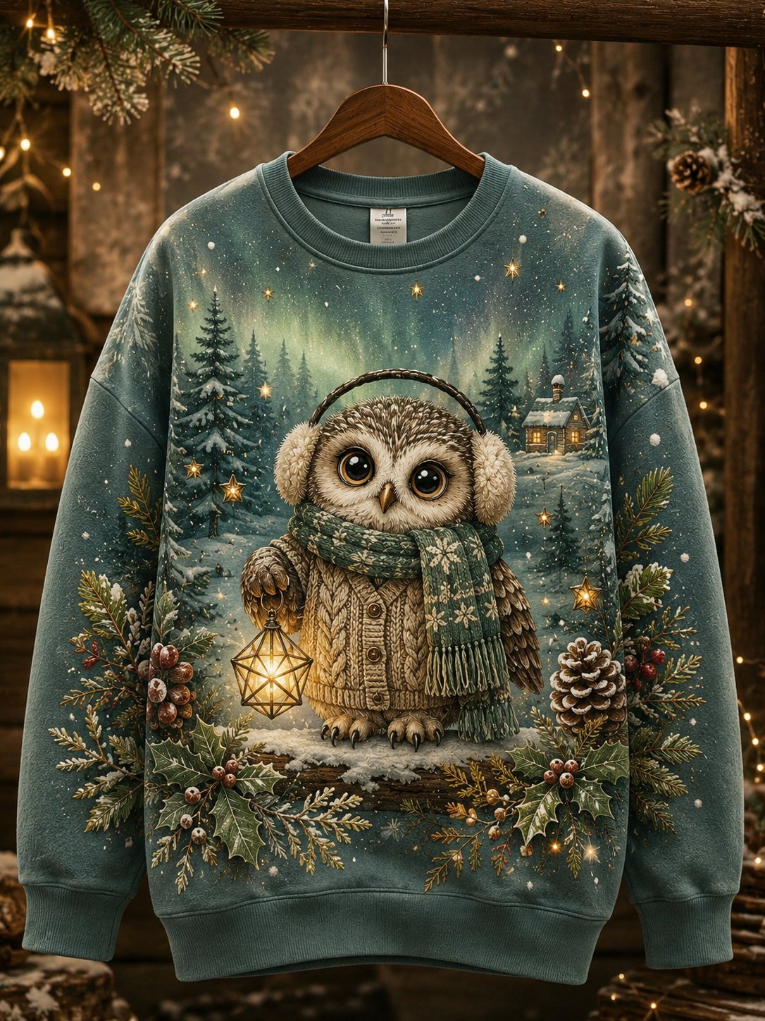 Women's Warm Healing Animal Print Sweatshirt