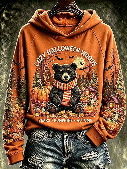 Women's Fall Halloween Print Sweatshirt