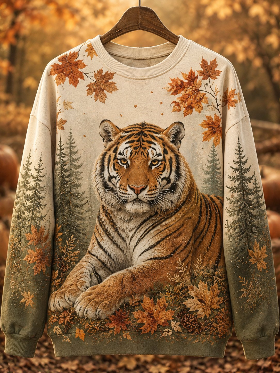 Women's Fall Animal Print Sweatshirt