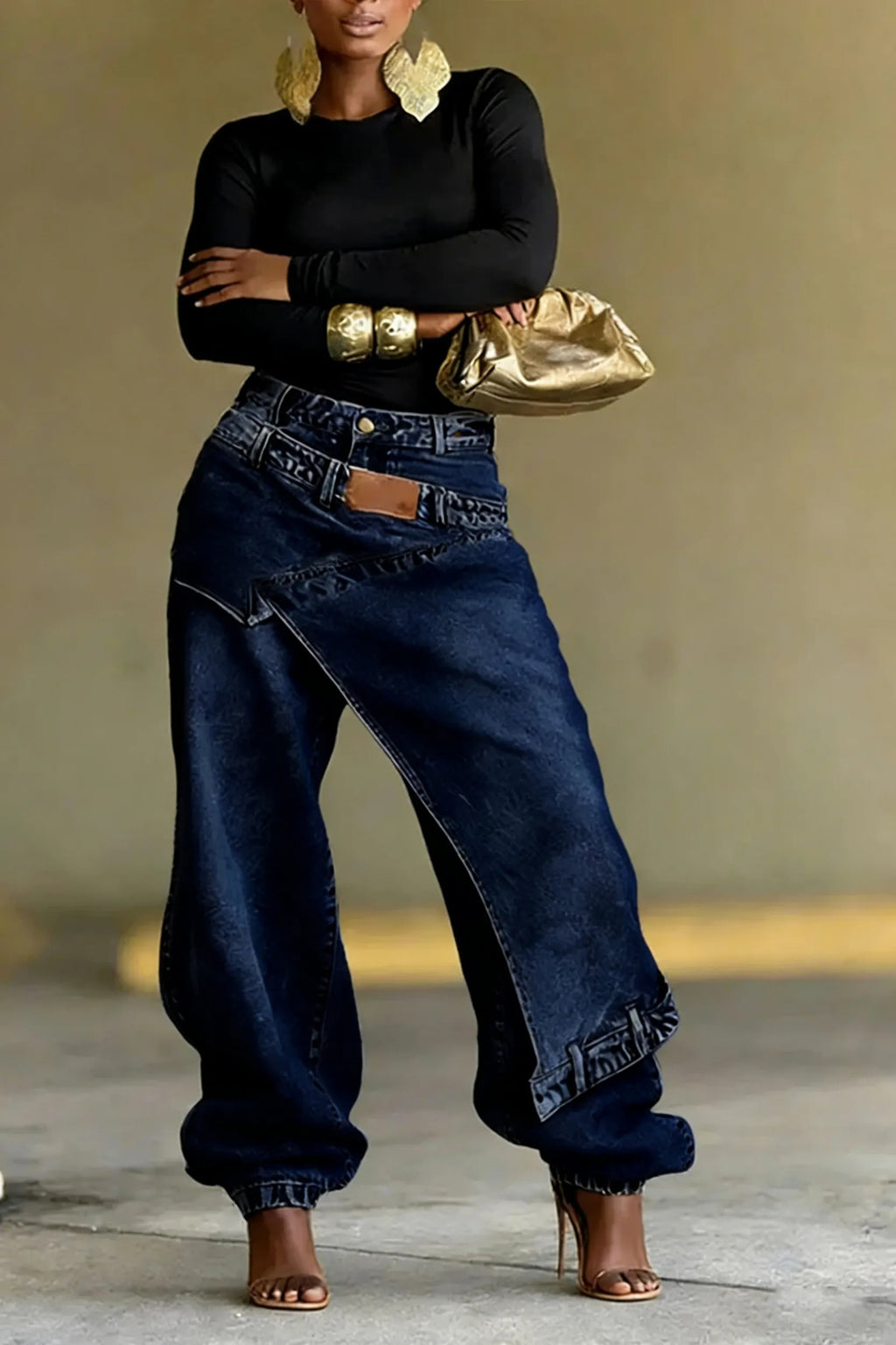 Women's Two-Piece Street Style Fashion Jeans