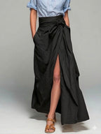 Casual Linen And Cotton Skirt