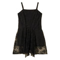 👗 Abito Nero in Pizzo con Spalline Sottili