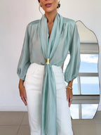 An Elegant And Cozy Shirt With Multiple Ways To Wear