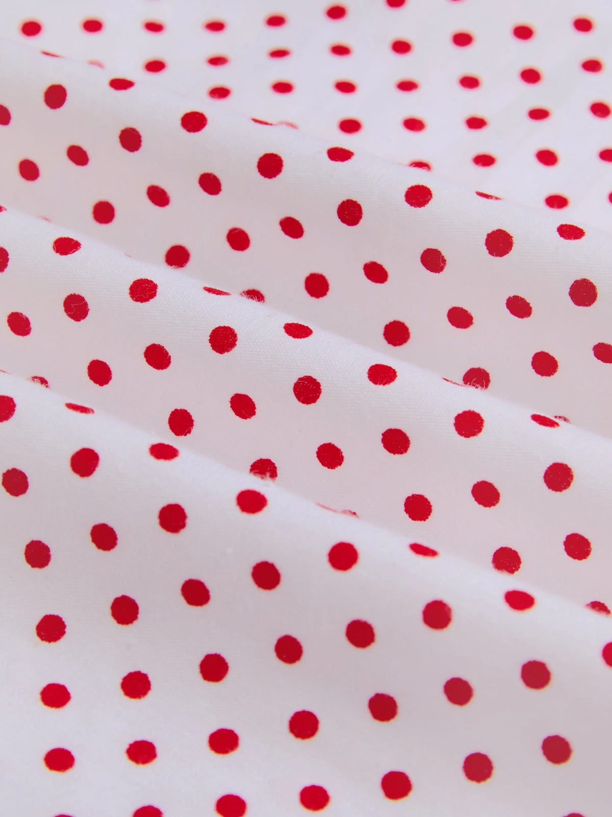 Cotton Maxi Dress, Short Sleeve, Square neck, Polka Dots, Vintage, White，Pure cotton