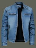 Mans Casual Long Sleeve Denim Jaket