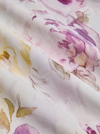 Light Purple Floral Chiffon Halter Sleeveless A-Line Maxi Dress