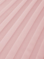 Pink Pleated Classic Strapless Sleeveless A-Line Maxi Dress