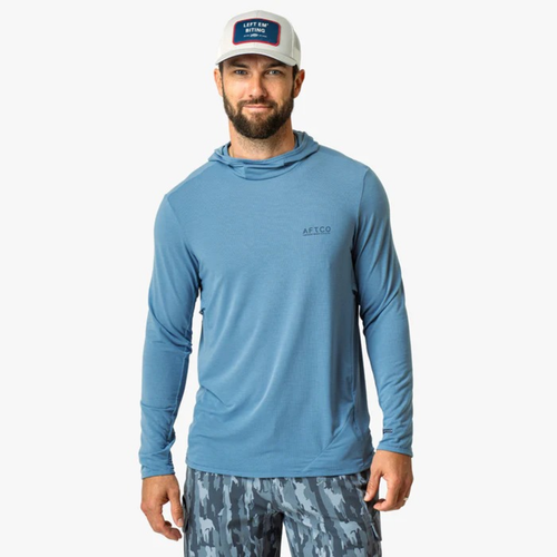 Camisa de Pesca con Capucha de Manga Larga AFTCO – Protección Solar UPF 50+