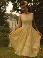 (SIZE:XS-XXL) Midi Linen Dress, Sleeveless,  Linen Blend, Floral, Renaissance
