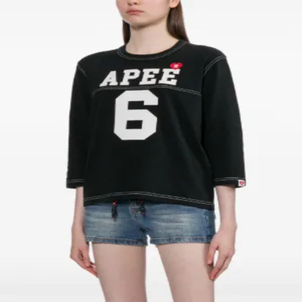 👕 Maglia a Maniche 3/4 APEE "6" Nero