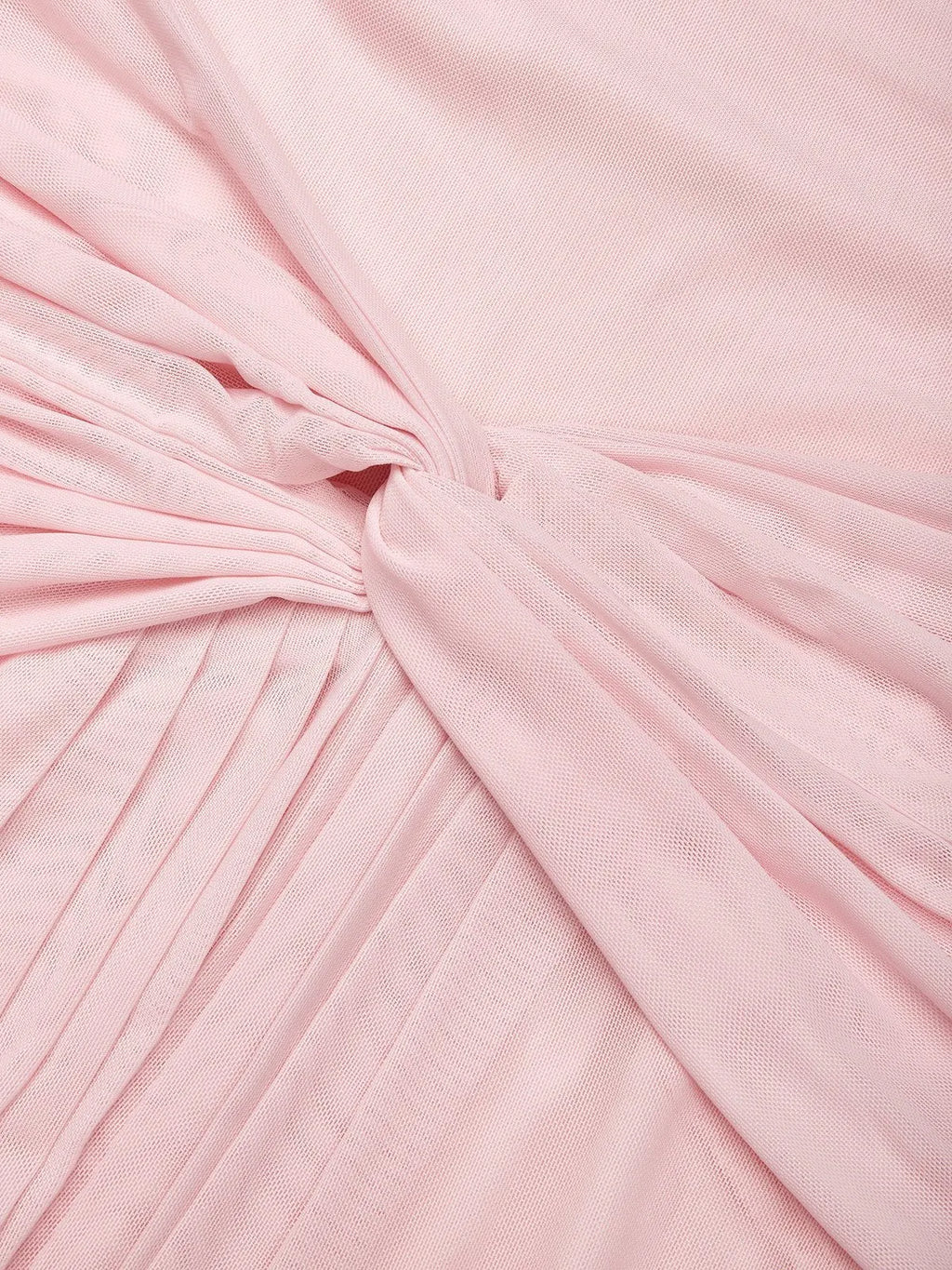 Pink Ruched Slit Formal Dress Cowl Neck Sleeveless A-Line Gown Dress