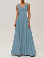 Purplish Blue Sequin A-Line Gown Satin Mother of the Bride or Groom Dress