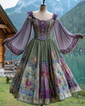 Renaissance-inspired country style vacation dress f8cd 78de