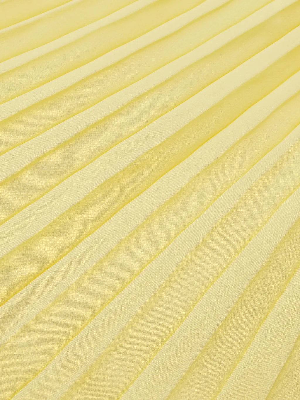 Yellow Pleated Chiffon Dress Square Neck Long Sleeve A-Line Gown
