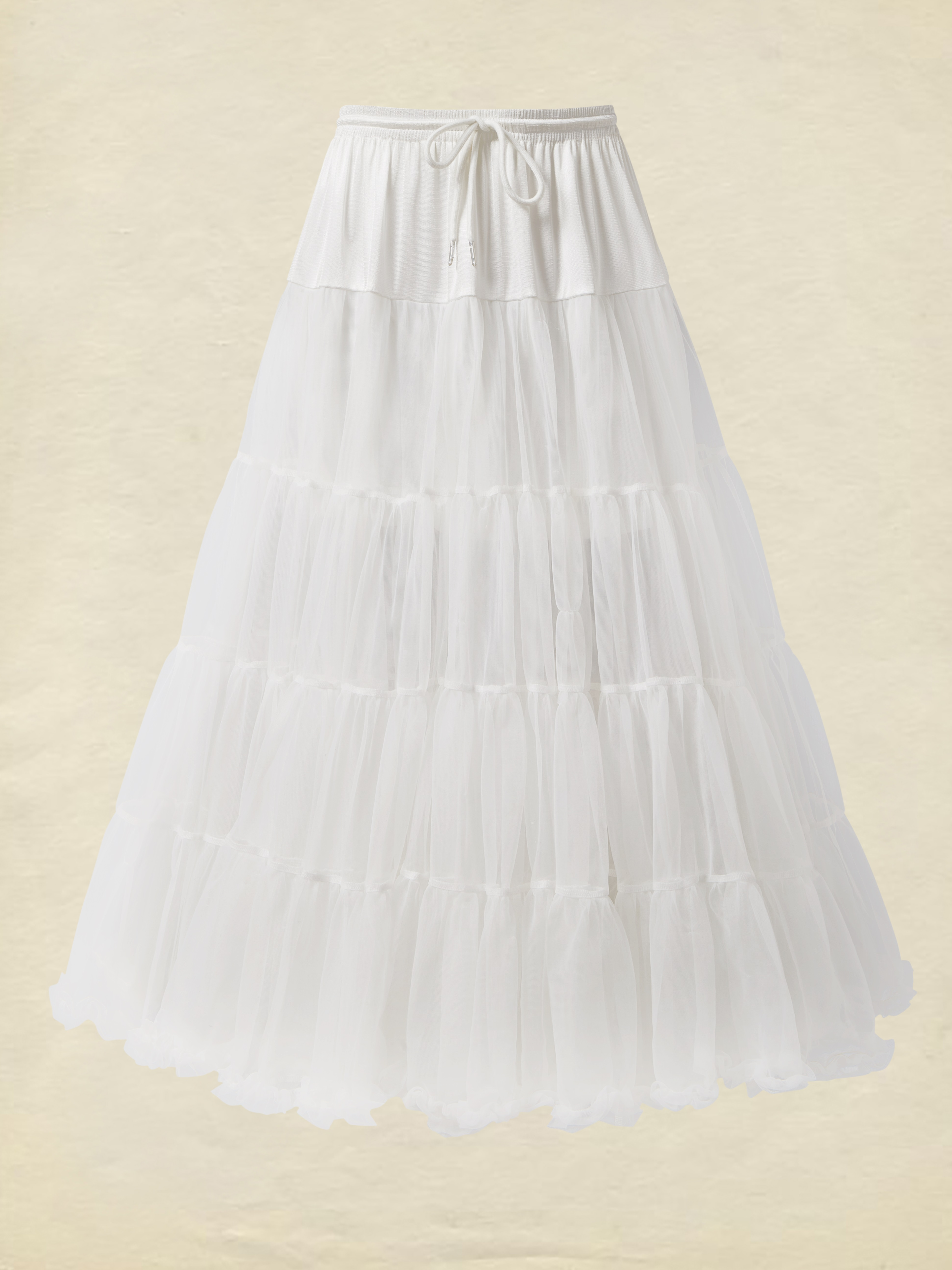 Multi-Layered Petticoat for Effortless Volume-Black