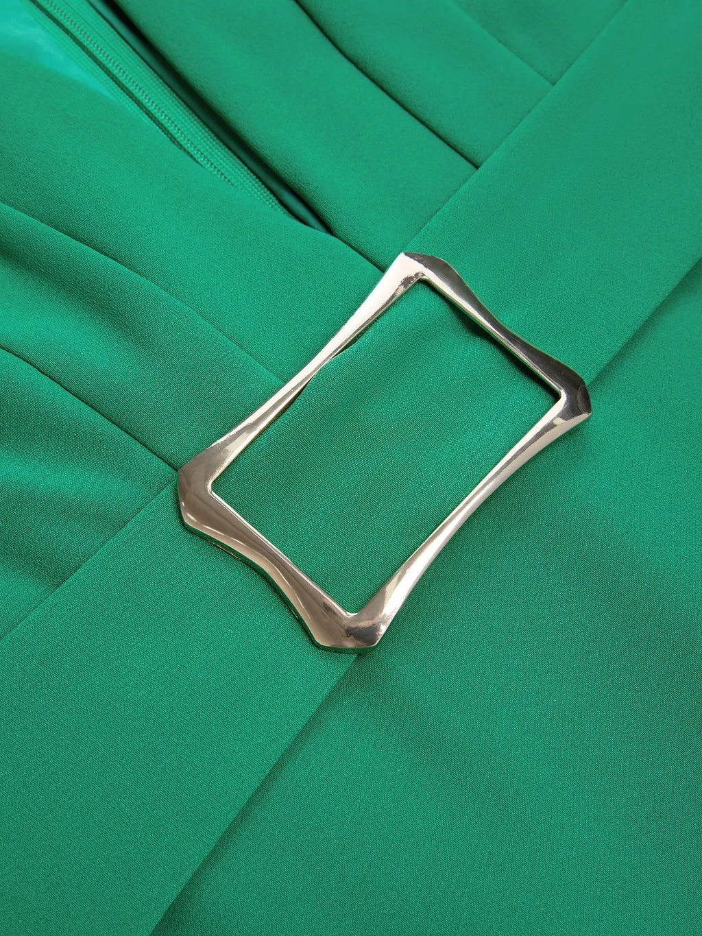 Green Classic Deep V Neck Long Sleeve Sheath Maxi Dress