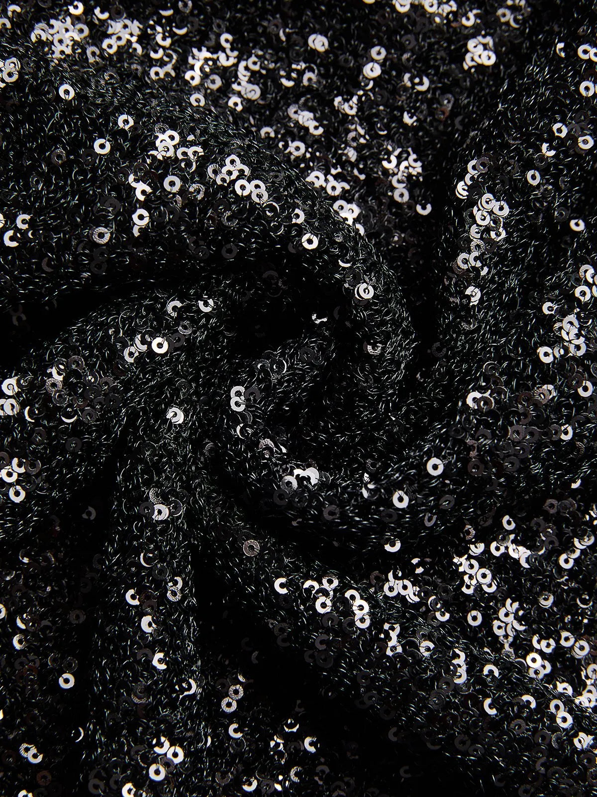 Black Sequin Halter Sleeveless Sheath Maxi Dress
