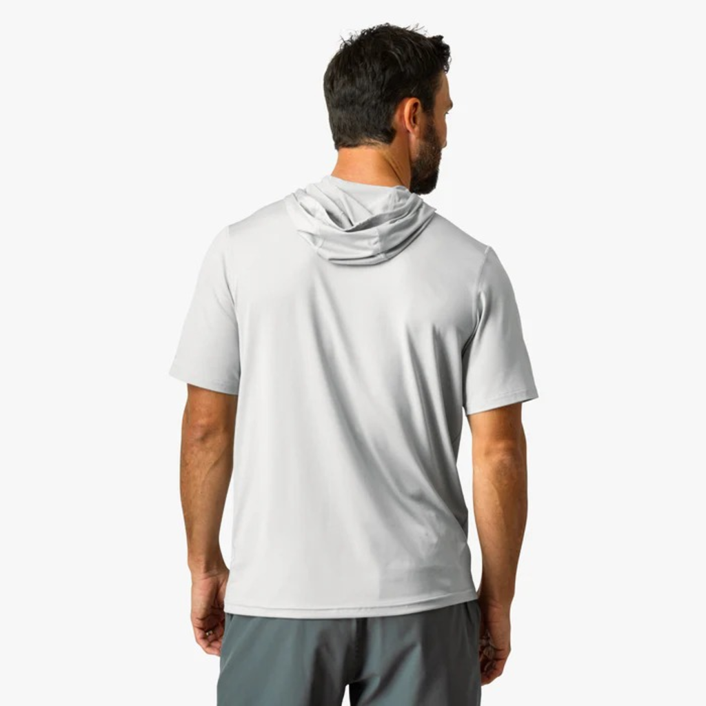 Sudadera con Capucha de Manga Corta para Pesca y Exterior – Protección Solar UPF 50+