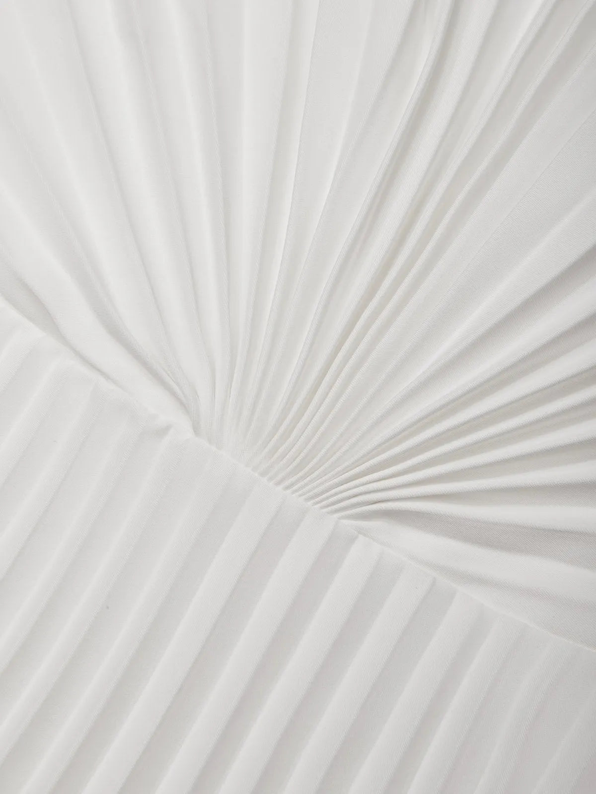 White Pleated Satin Strapless Sleeveless A-Line Maxi Dress