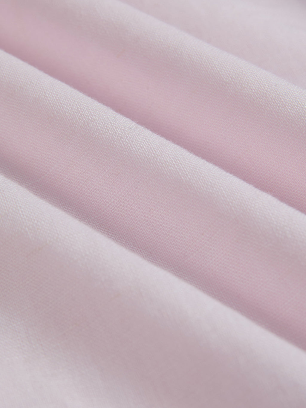 Midi Linen Dress, Half Sleeve, V Neck, Plain, Pocket Design, French Vintage, Light Pink