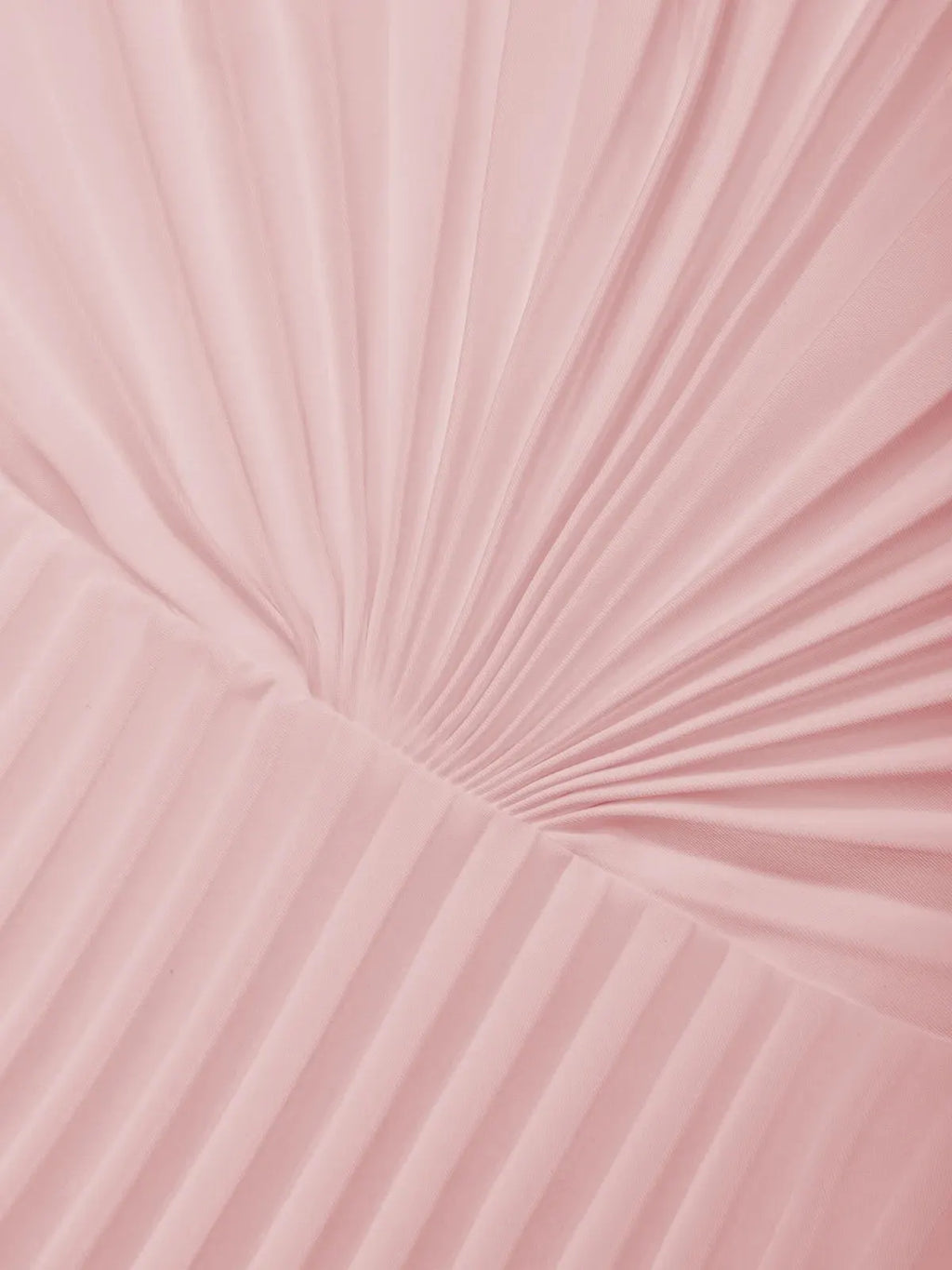 Pink Pleated Classic Strapless Sleeveless A-Line Maxi Dress