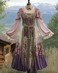 Renaissance-inspired country style vacation dress d42a 9b82