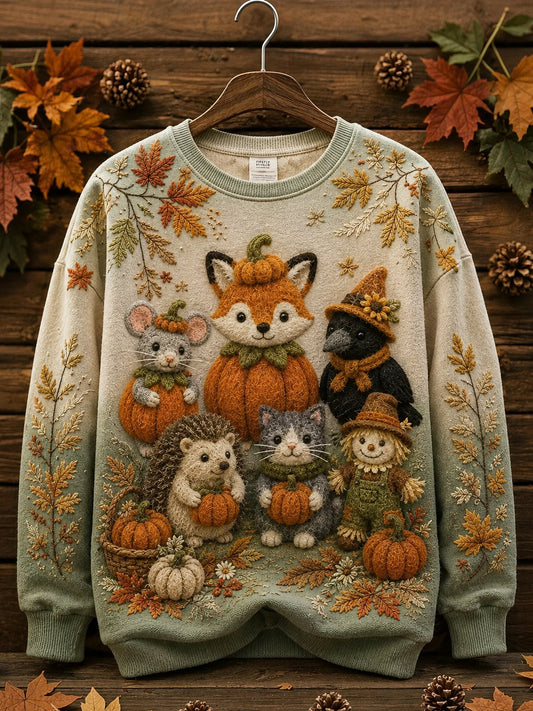 Women's Autumn Animal Printed Casual Sweatshirt