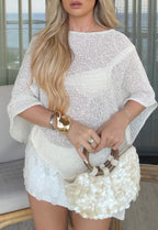 Sequin Knit  Top +Sequin Skirt Set