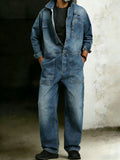 Men’s Cotton One Piece Denim Jumpsuit