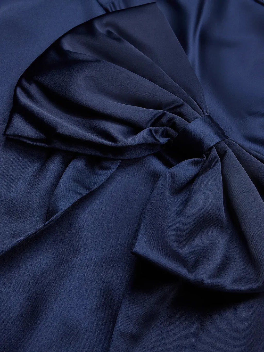 Purplish Blue Hotfix Embellished Bow Satin Square Neck Sleeveless Sheath Midi Dress