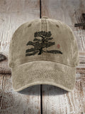 Pine Tree Japanese Lino Art Cap