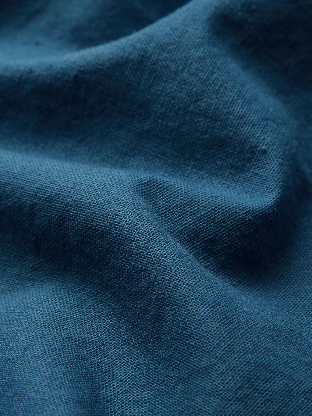 Maxi Cotton Dress, Long Sleeves, V Neck, Plain, Button Design, Vintage, Dark_blue