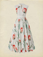 Maxi Linen Dress , Sleeveless, V Neck, Floral, Lace, Vacation, Vintage, Coral