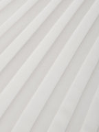 White Pleated Satin Strapless Sleeveless A-Line Maxi Dress
