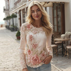 Women's Floral Embroidered Comfortable Top