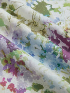Maxi Cotton Dress, Sleeveless, Halter, Floral, Vacation, Vintage, White