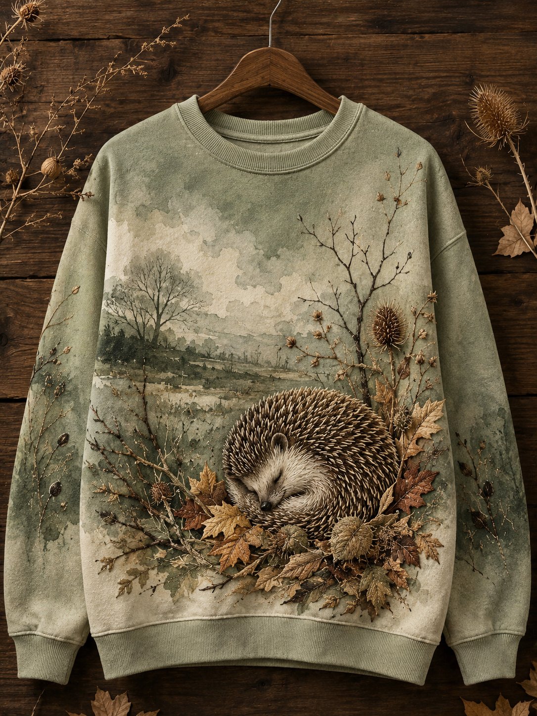 Women's Autumn Animal Print Sweatshirt