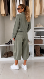 Retro Jacket & Balloon Pants Matching Set