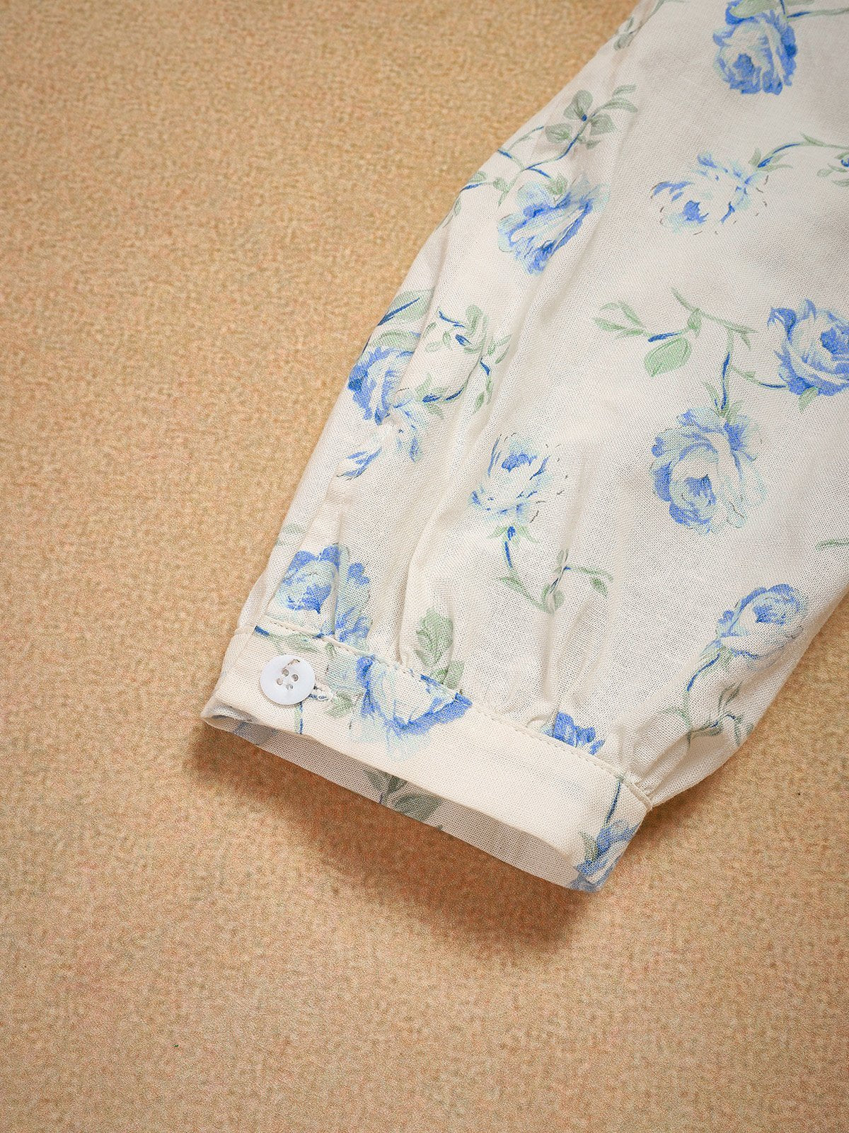 Maxi Linen Dress, 3/4 Sleeves, V Neck, Linen Blend, Blue