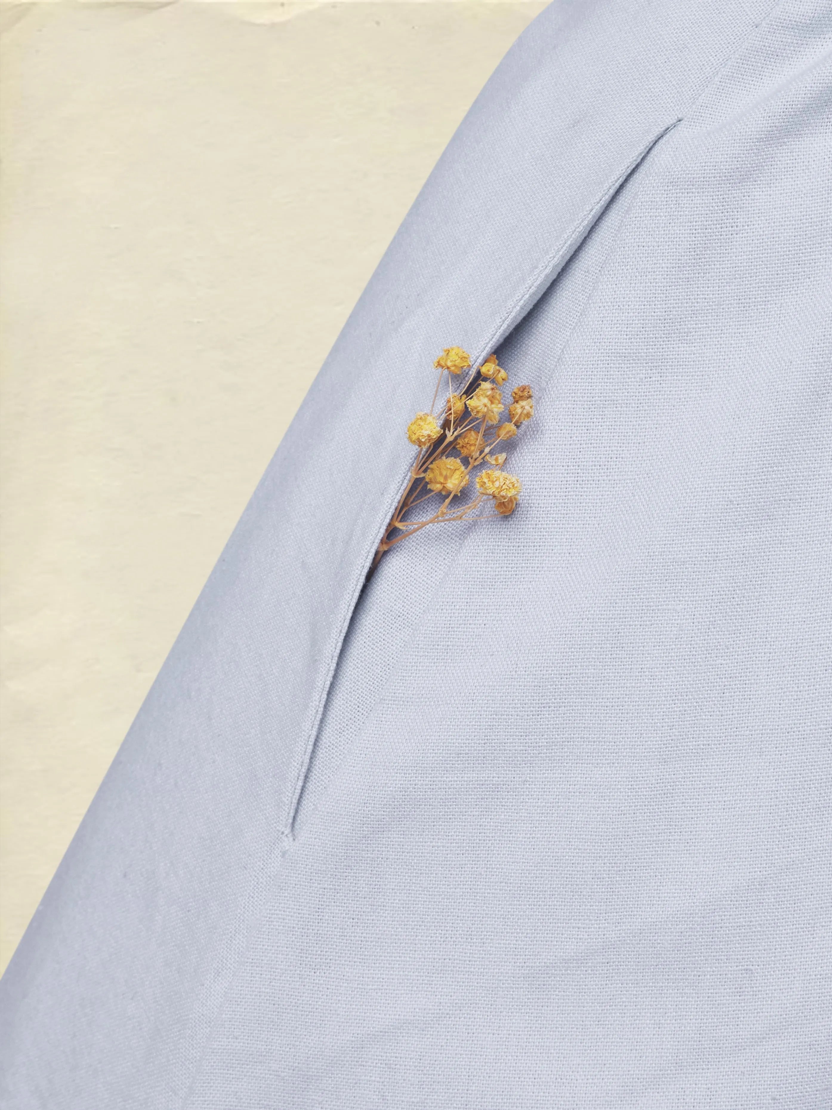 Midi Linen Dress, Half Sleeve, Shawl Collar, Plain, Button Design, French Vintage, lavender