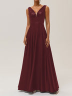 Purplish Blue Sequin A-Line Gown Satin Mother of the Bride or Groom Dress