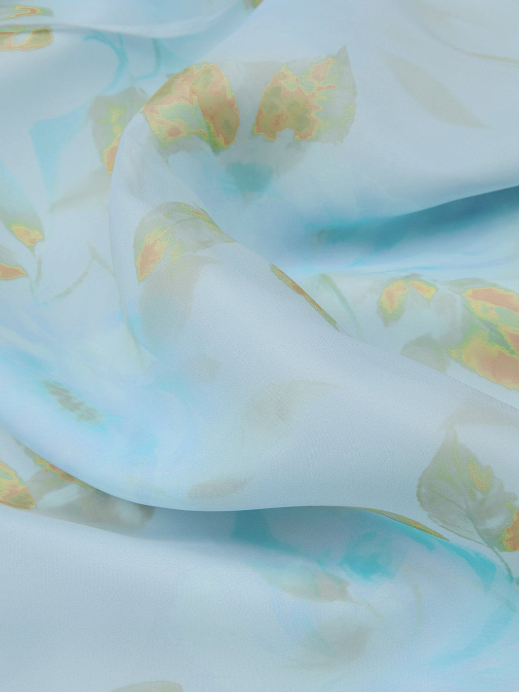 Light Blue Floral 3D Floral Tulle Strapless Sleeveless A-Line Floor-length Gown Dress