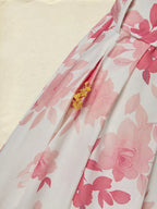 Maxi Cotton Dress, Sleeveless, Floral, Belt Design, Vacation, Vintage, Red