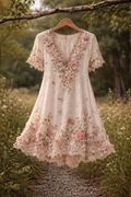 Boho Floral Printed Dress