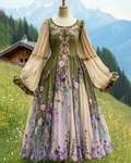 Renaissance-inspired country style vacation dress 6c9e 200e