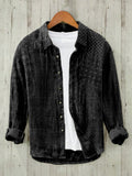 Japanese Traditional Sashiko Art Linen Blend Blouse