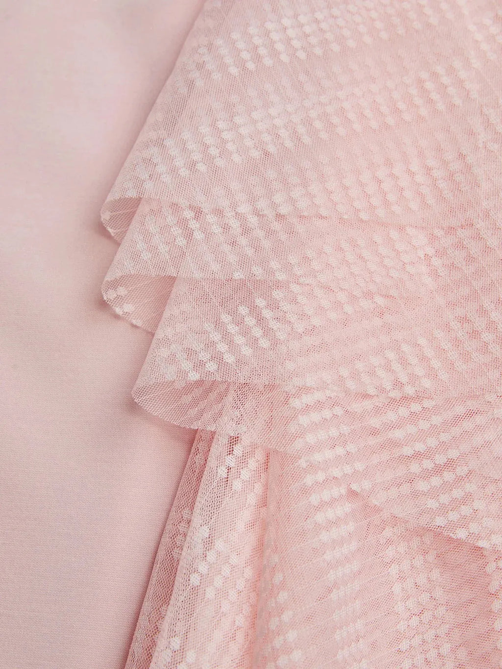 Pink Mesh Ruched Knit Boat Neck Sleeveless Sheath Maxi Dress
