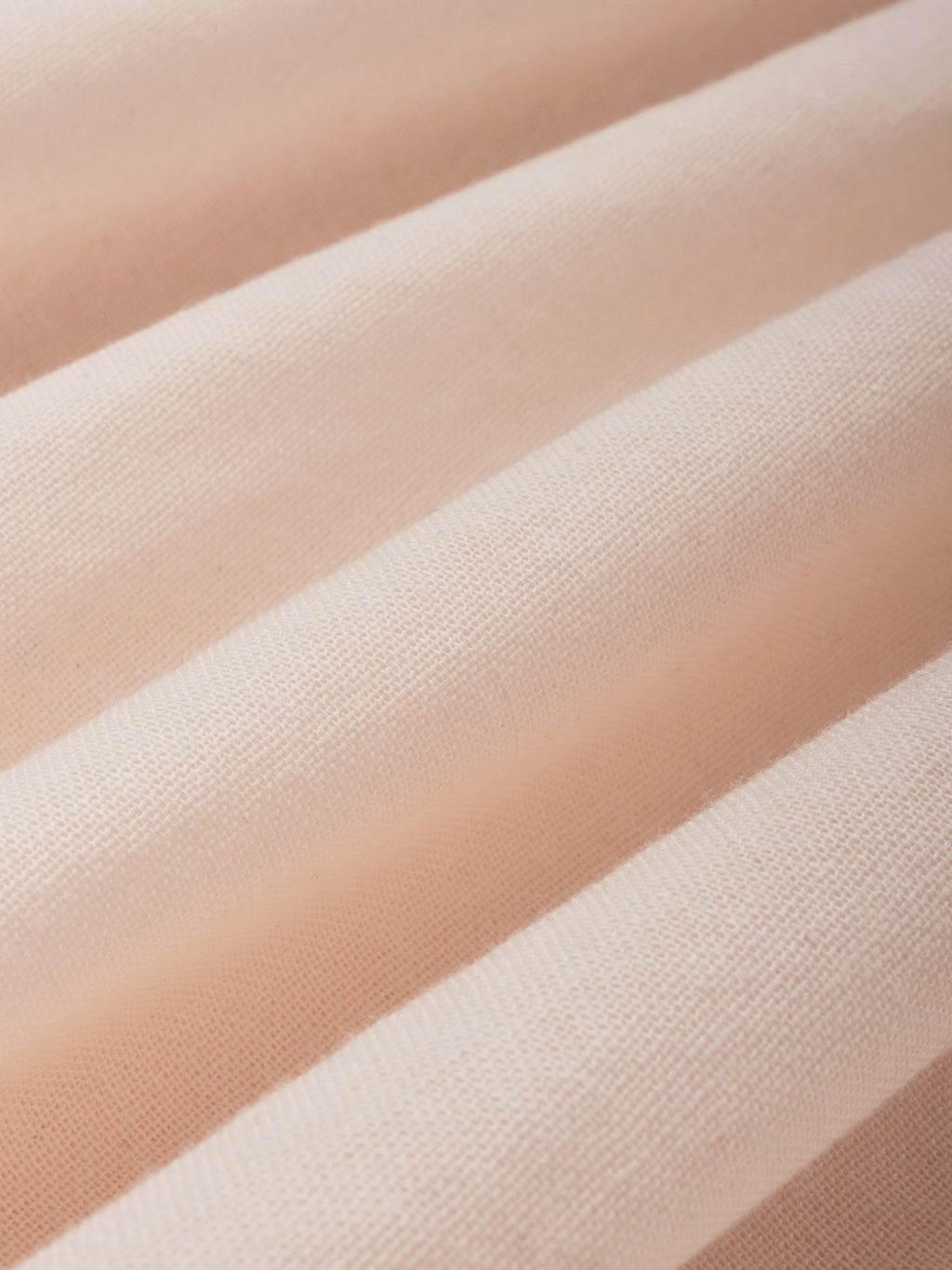 Linen Midi Dress, Short Sleeve, Lace Collar, Plain, Vintage, Light Pink