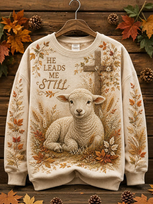 Women's Autumn Faith Animal Print Hoodie Sweatshirt